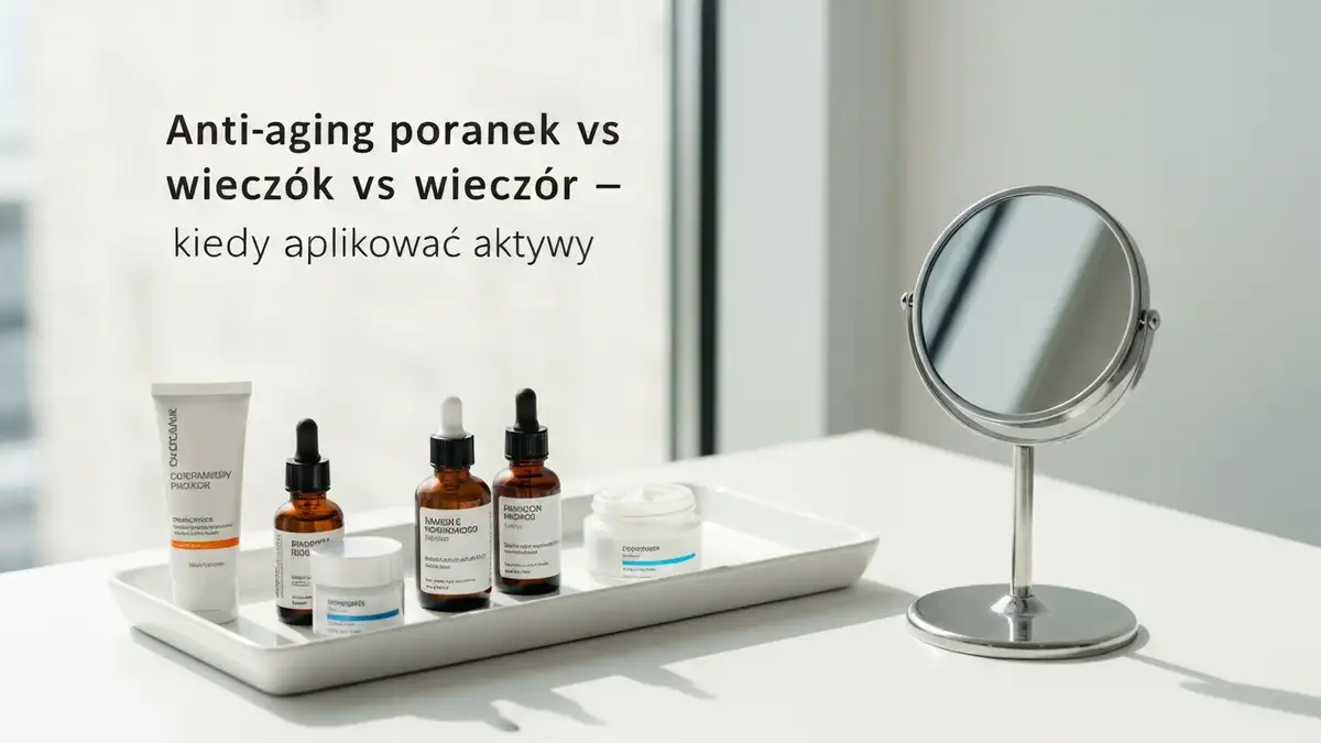Anti-aging poranek vs wieczór - kiedy aplikować aktywy - hero image