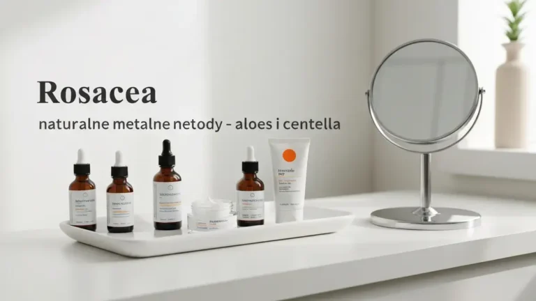 Rosacea naturalne metody - aloes i centella - hero image