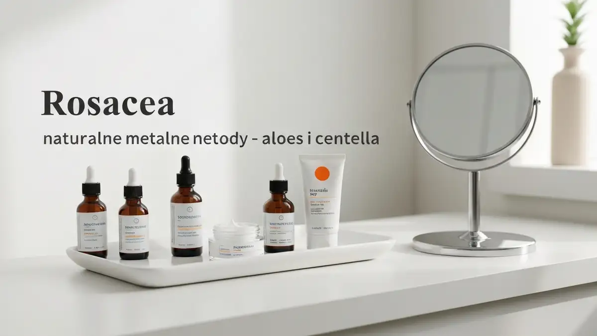 Rosacea naturalne metody - aloes i centella - hero image